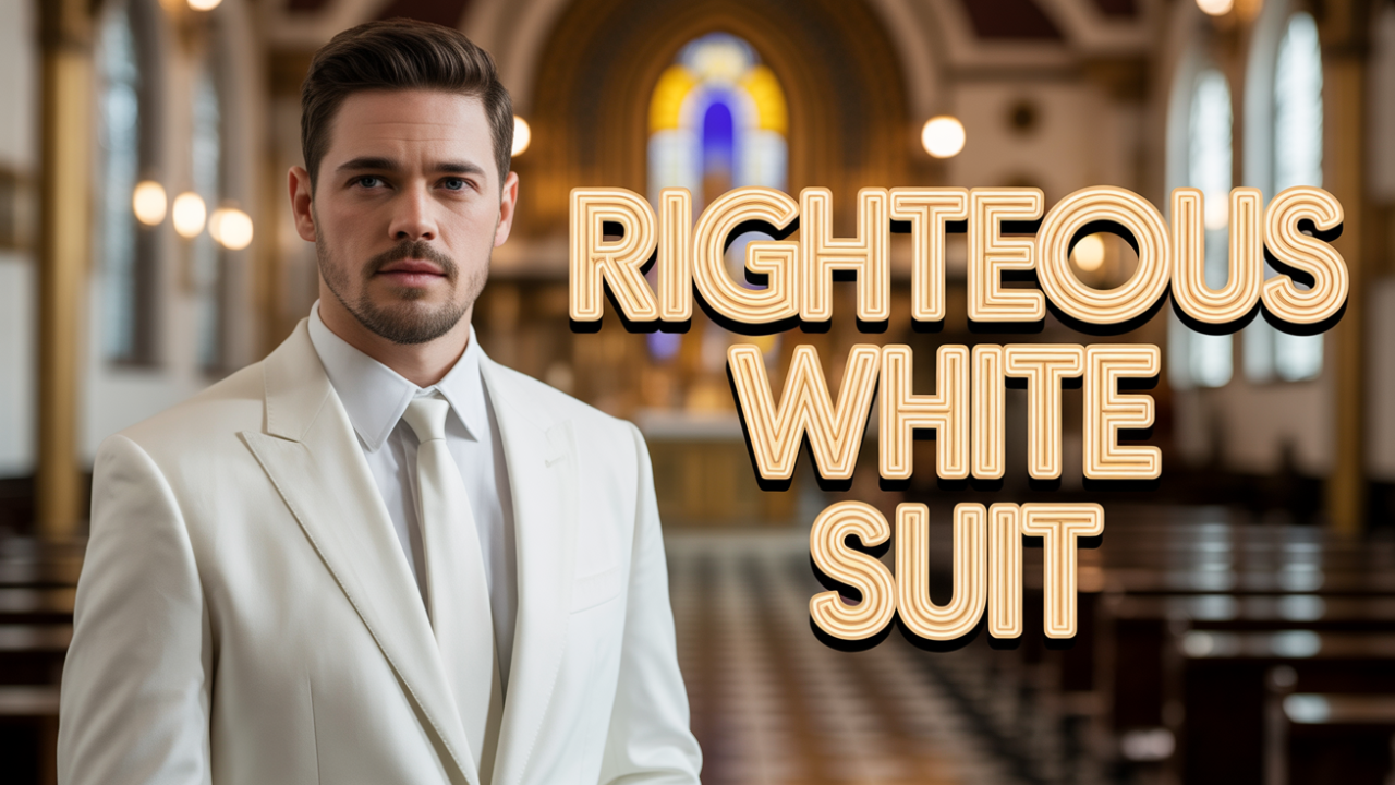 Billy Free Man Righteous Gemstones White suit