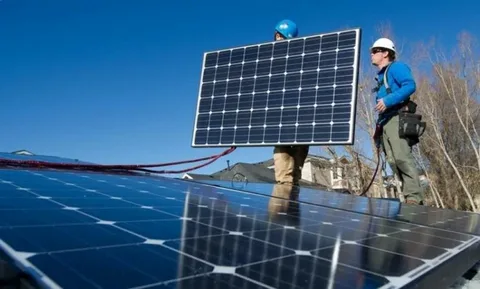 solar panel installation at Caroline Springs